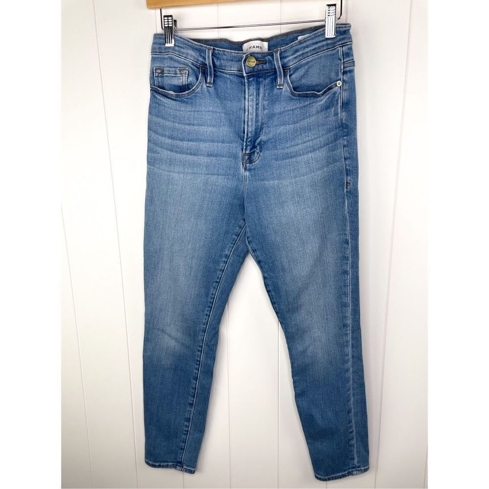 Frame Ali‎ High Rise Cigarette in Laskey Size 29